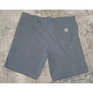 Carhartt Men's Rugged Flex Relaxed Fit Canvas Work Shorts Size 46 Grey BS2514-M